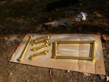 Ultra racing chassis bars i have not installed yet i spray painted them gold