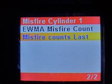 This is cylinder 1's data for misfires