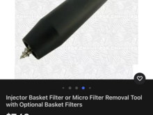 A screenshot of the special tool for removing the old filters.