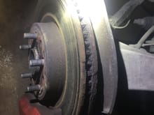 Brakes are nearly rusted to the point of failure 
