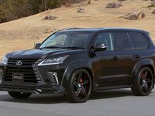 AIMGAIN Pure VIP EXE Aero Wide Body Half Spoiler Kit - Type 2, Lexus LX570 2015-2021