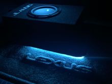 Redo the JL Audio trunk design with blue led lighting Lexus logo 