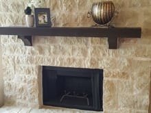 Fireplace and mantle color choice