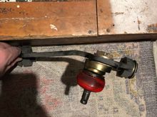 Bent driver side upper control arm 