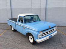 1965 F-100, 240 cu. in. straight six.