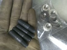 Full Race Inconell stud and nut set for T4 applications