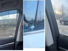 Pics my daughter took from the inside and one from the outside. 