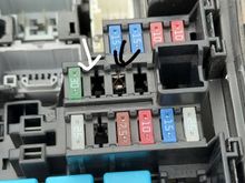 Black arrow is for the ac condenser the white is for the defroster