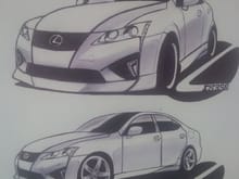 The first kit I designed for my Lexus.