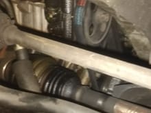 Under car near water pump view...Is this a sign of bad water pump?