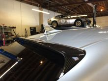 Carbon fiber roof wing