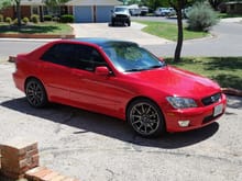 Here is the car currently. It is stock except for the new paint and 18x8 XXR527's.