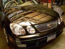 front w/ upgraded 01-05 chrome grill w/gold emblem