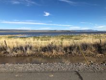 Lake in Warner Valley, north of Adel off OR Highway 140.  Photo taken in April after snow melted, filling valley lakes.