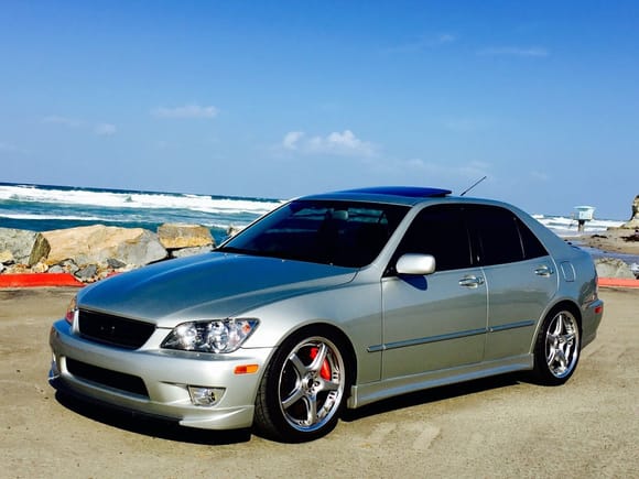 '02 IS300 with 56,000 orig miles. 5-speed manual trans. 18" Volk GTS Wheels. Tein Coilovers.