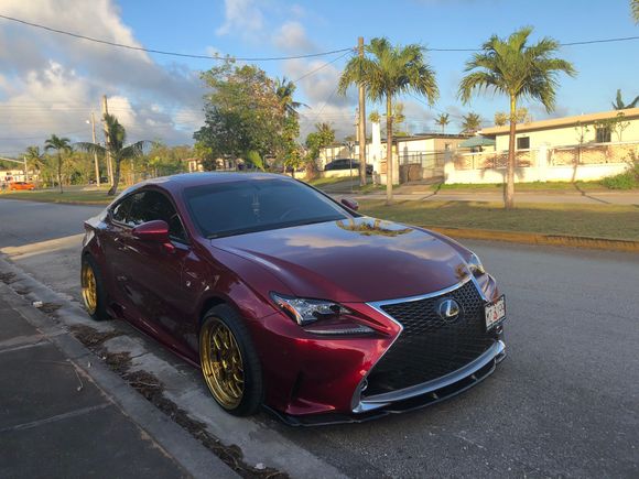 
Aodhan wheels Gold 19x9.5 w/235/35/19 +15mm 19x10.5 w/ 265/35/19 +25mm