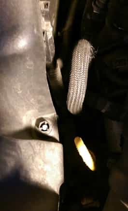 This part here is suppose to be a screw pin? But as you can see it doesn't exist... So you could just pull it out it's right next to the oil stick.