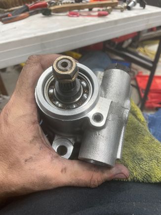 Don’t do what I did and ruin the bearing’s seal… I didn’t know at the time that this was a bearing. I thought it was a seal when I removed it. Had to order a new bearing and thats going to hold up my progress another week. Live and learn.