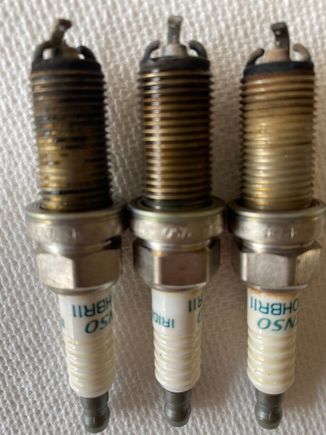 3 Drivers side plugs with one on right closest to cabin