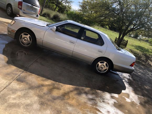 Even decided to give her a wash for the first time since December 