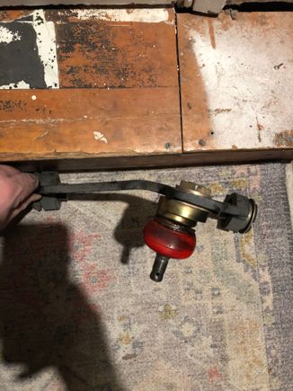 Bent driver side upper control arm 