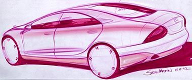 November 18, 1992 W220 Sketch by Steve Mattin