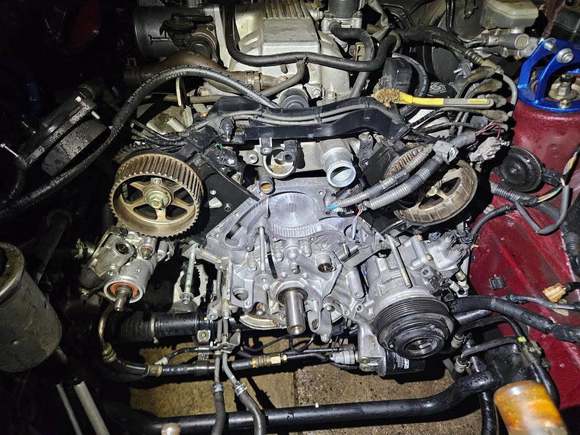 Water Pump / Timing belt, and front main seal.