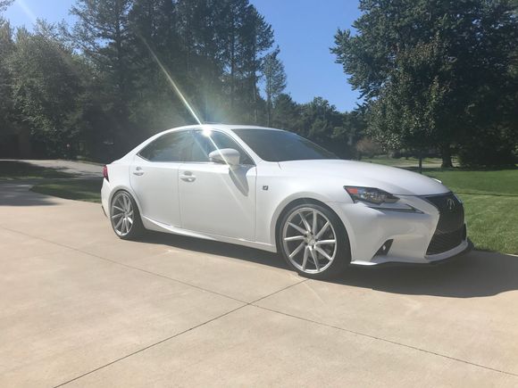 19x8.5 +32(235-35) 19x10 +42(265-30). Lowered on RSR downs with no rubbing. Also AWD. 