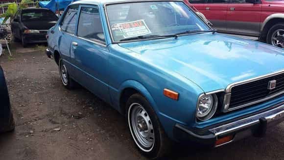 My first Baby. Toyota Corolla 1978. This is is what I start My mechanic knowledge to many years a go. LOL
