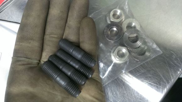 Full Race Inconell stud and nut set for T4 applications