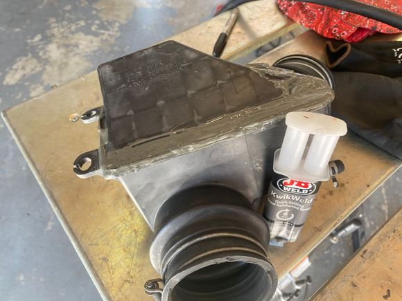 Epoxy applied