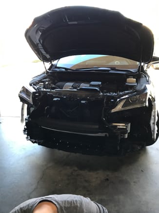 Bumper had to be removed.