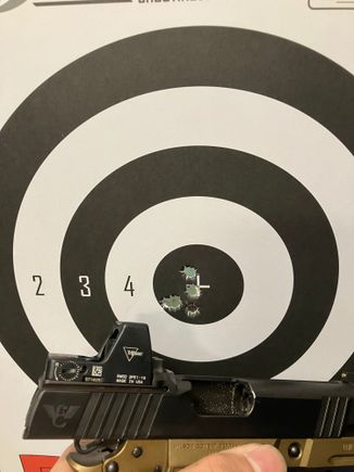 Full 25, goof enough for my usual unsupported shooting. I used HST 124g+P as usual 