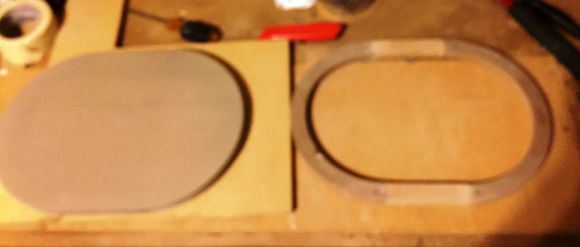 Straight piece cut and glued between cut rings