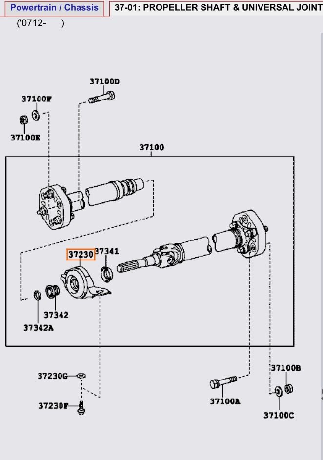 Replacement of drive shaft center support bearing??? ClubLexus