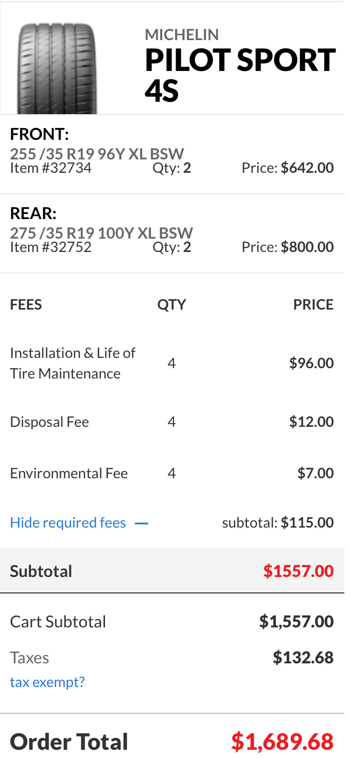 Higher load rating PS4S tires ClubLexus Lexus Forum Discussion