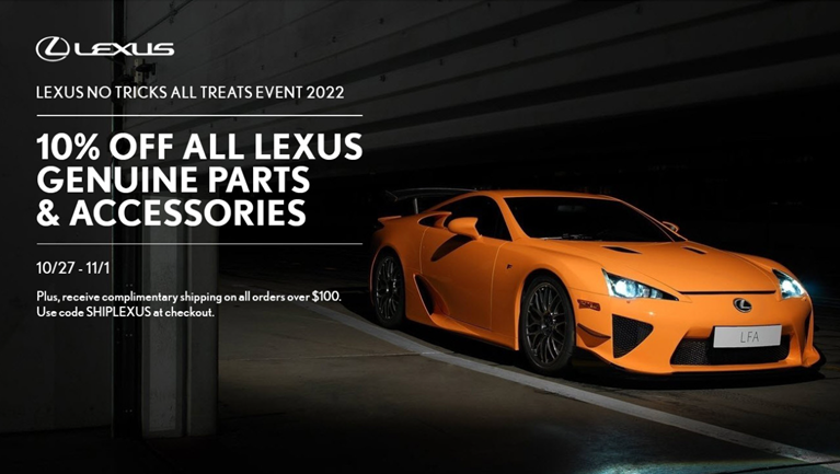 Lexus parts and accessories sale 10/27-11/1 - ClubLexus - Lexus Forum  Discussion