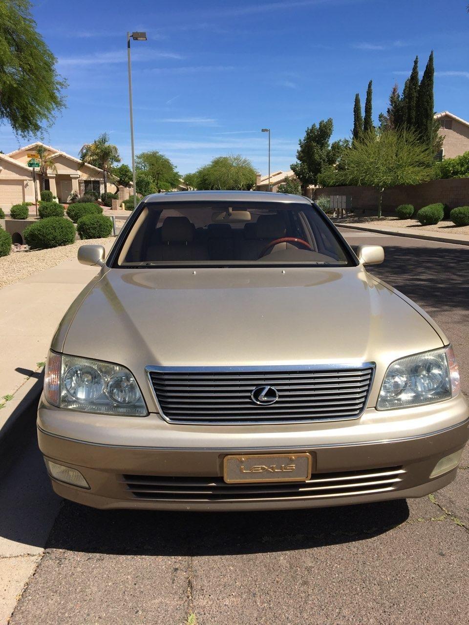 1999 Lexus LS400 - 1999 Lexus LS 400 - Original Owner - AZ Car - 185k miles - Excellent maint./shape - Used - VIN JT8BH28F9Y0177825 - 185,000 Miles - 8 cyl - 2WD - Automatic - Sedan - Gold - Scottsdale, AZ 85258, United States