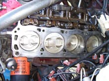 1988 Ford Mustang LX 5.0 HO head gasket repair after cleaning upper cylinders lubricated with Lucas upper cylinder lubricant before sealing the engine