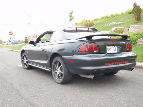 Rear view of my car