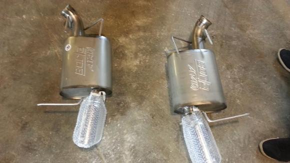 pair of borla atak axle back exhaust