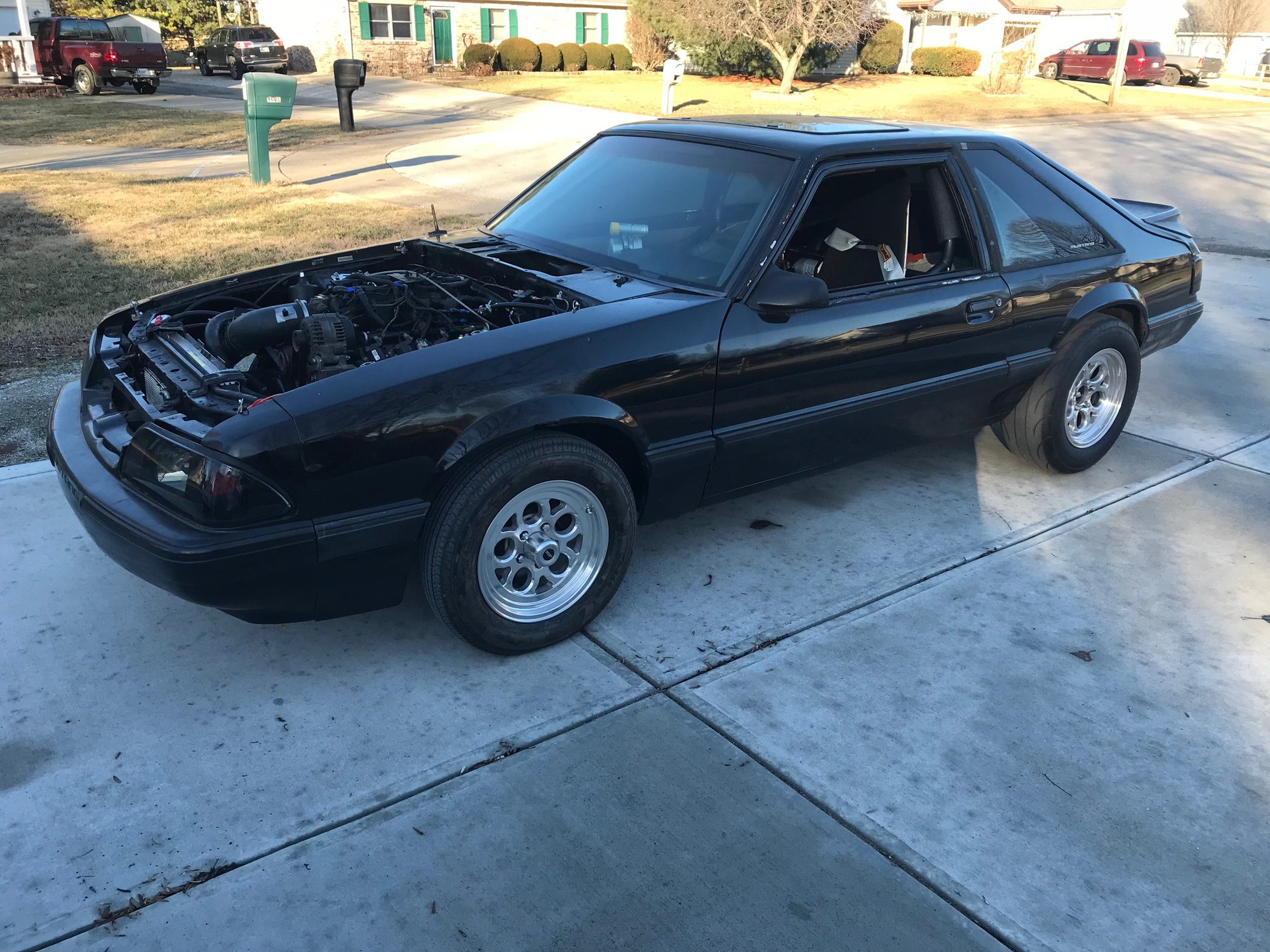 Drag Ready Ls Swap Foxbody Mustang 4 8 3500 Stall Th350 And Full Cage Cobalt Ss Network