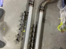 Exhaust pipes after modifications plus baffles