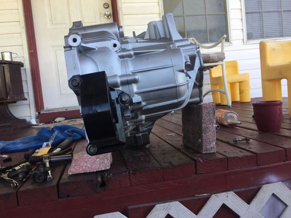 Tapped an threaded with new mount that was refilled with urathane.