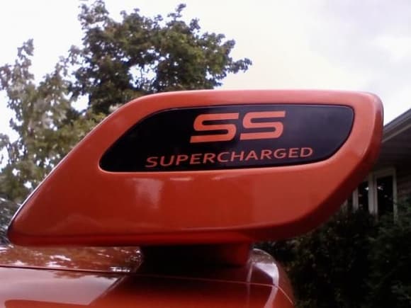 ss supercharged wing decal