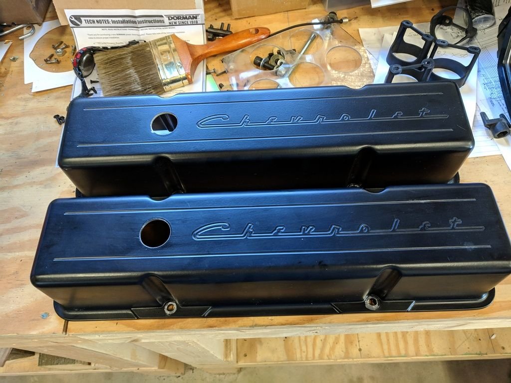 FS (For Sale) Tall SBC Black Valve Covers CorvetteForum Chevrolet