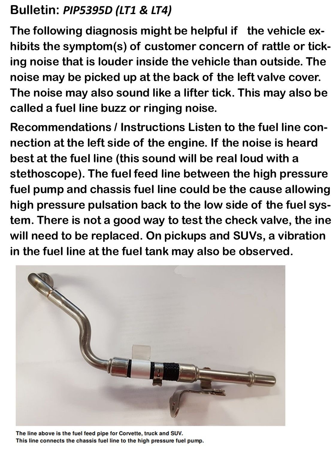 Irritating ticking noise from fuel injectors? CorvetteForum