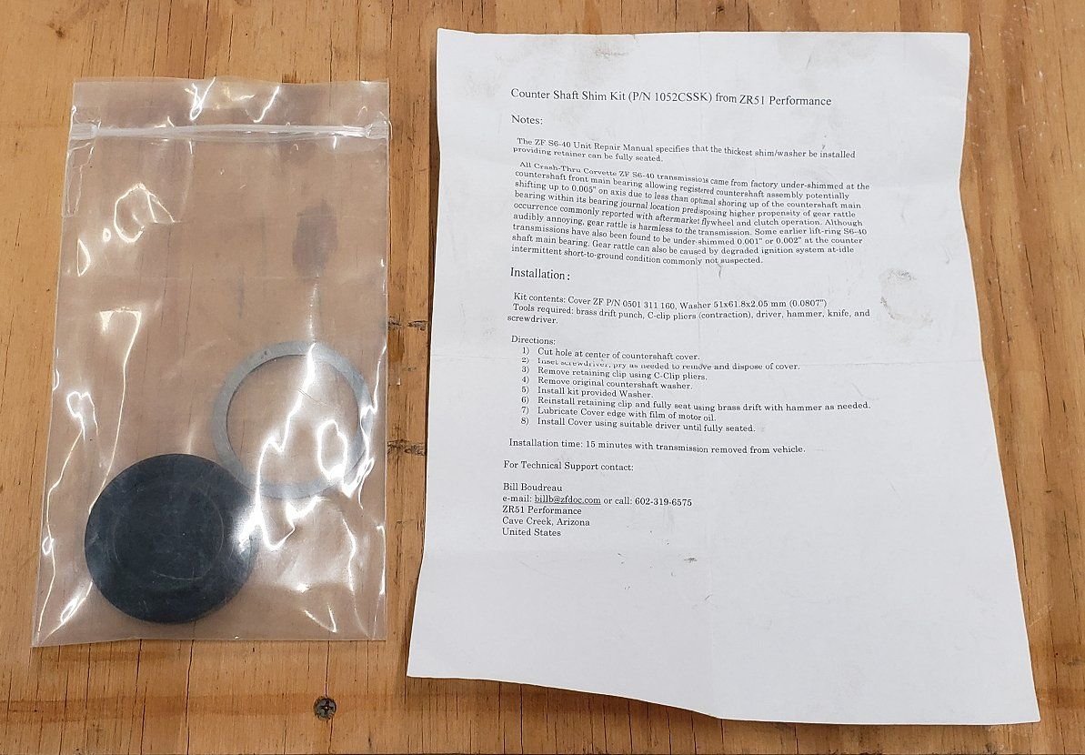 FS (For Sale) NEW ZF6 Hurst Billet Shifter & Counter Shaft Shim Kit