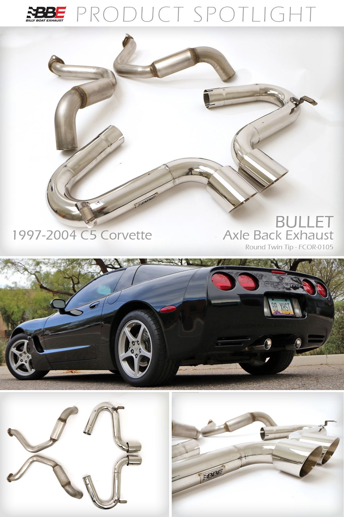Product Spotlight Billy Boat BULLET Exhaust for C5 Corvette (Round