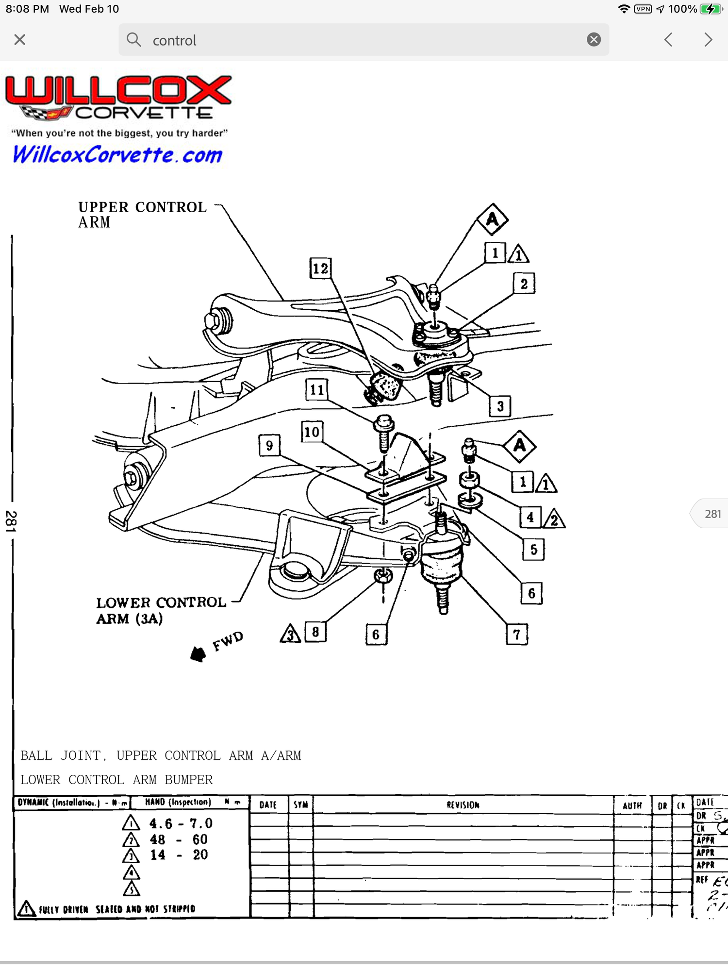 control arm identification CorvetteForum Chevrolet Corvette Forum